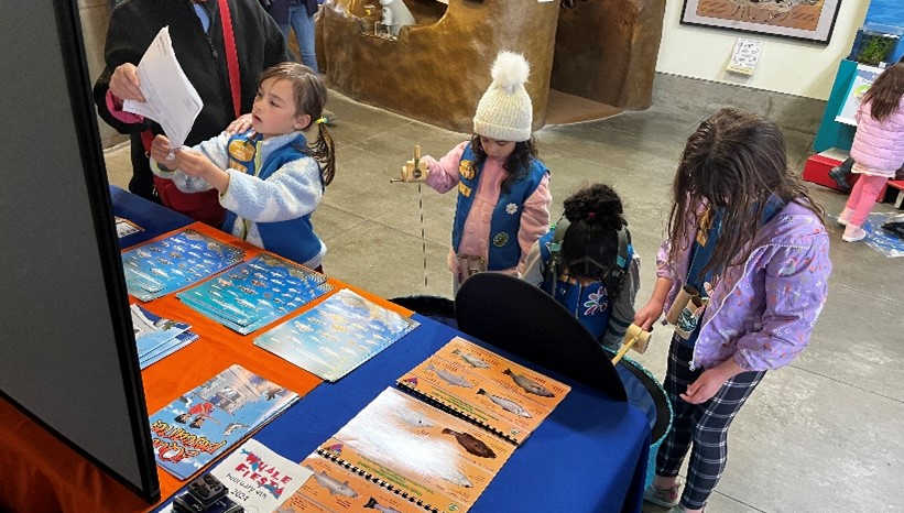 Children at an outreach event